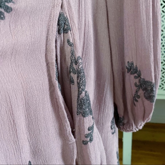 Free People Austin Embroidered Dress in Elderberry - Picture 5 of 12
